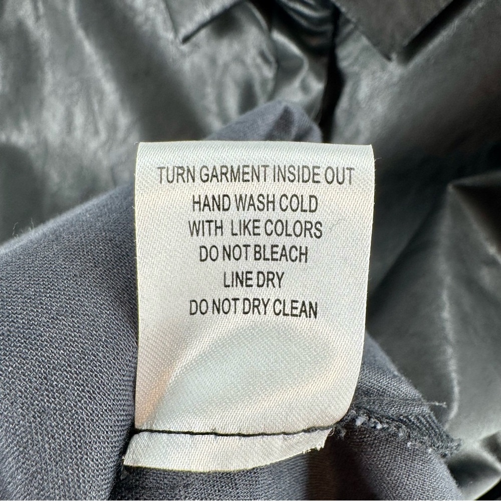 Tyler Boe Alice Vegan Leather Shirt in Black Size 8 - Picture 6 of 11